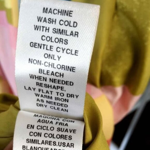 Donna Morgan | Midi Dress Short Sleeve Abstract Print in Blue Citronella| US 2 - Picture 4 of 7